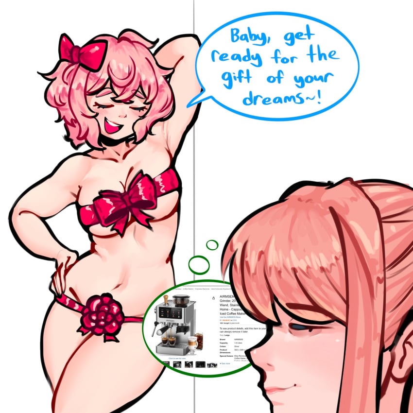 Monika (Doki Doki Literature Club) Rule 34 Image