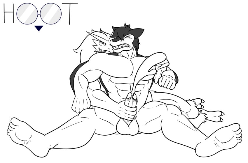 2020 2boys 3_toes 5_fingers 5_toes abs anthro anthro_dominating_anthro anthro_dominating_male anthrofied artist_logo artist_name balls ballsack beak big_balls biped blaziken comic competition cum cum_on_body cumshot dg254 dominant dominant_male duo ejaculation english_text erection feet fingers foreskin foreskin_folds gay gay_sex genitals handjob hi_res hoot_(owl_logo) humanoid_genitalia humanoid_penis intact lying male male/male male_dominating_anthro male_dominating_male male_only monochrome muscles muscular_anthro muscular_male nintendo on_side orgasm pecs penile penis plantigrade pokémorph pokemon pokemon_(species) reach_around retracted_foreskin scrotum sex sexfight sexual_competition sharp_teeth smooth_penis spread_legs spreading submissive submissive_male teeth testicles text toes typhlosion uncut video_games