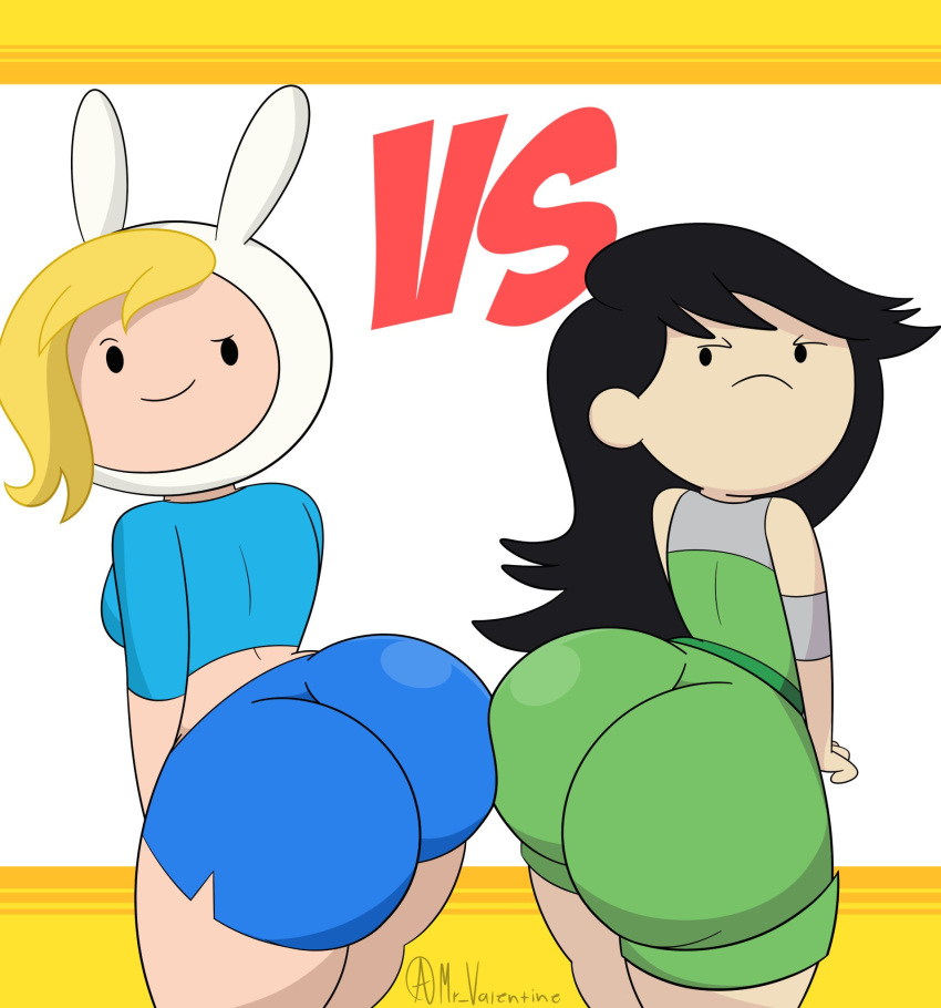 adventure_time adventure_time:_fionna_&_cake ass beth_tezuka big_ass big_butt bravest_warriors cartoon_network crossover fionna_and_cake fionna_the_human_girl mr_valentine00 tagme white_background