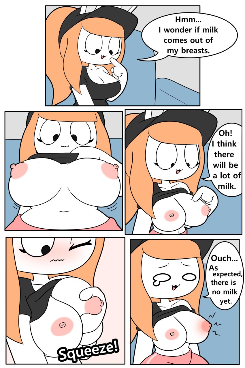 1girls :3 anthro breasts chinchilla chinchillid cleavage comic english_text female female_focus female_only nipples original original_character solo speech_bubble tagme text tina_(tonytoran) tonytoran