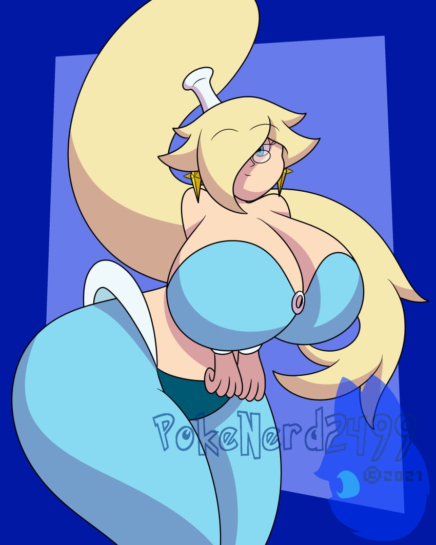 1girls belly_dancer belly_dancer_outfit big_breasts big_butt cosplay female female_only glasses jontae long_ponytail mario_(series) nintendo pokenerd2497 proton_jon revealing_clothes rosajon shantae shantae_(character) smooth_skin solo