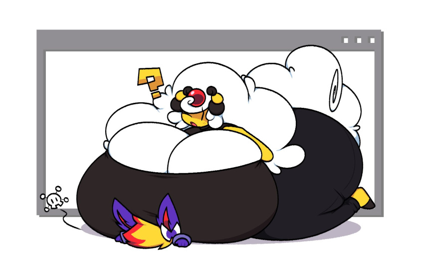 ? ampharos anthro breast_smother breasts dewbber eeveelution female huge_ass huge_breasts larger_female mega_ampharos mega_evolution mob_face nintendo pokémon_(species) pokemon pokemon_(species) size_difference skull_and_crossbones smothering sylveon thick_thighs video_games wide_hips |_|