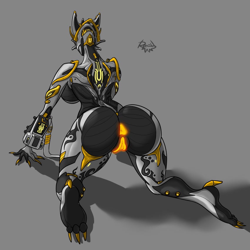 anus back_view big_butt glowing_anus glowing_pussy hi_res prime_warframe pussy rashchaos tagme thick_thighs valkyr_(warframe) valkyr_prime_(warframe) warframe