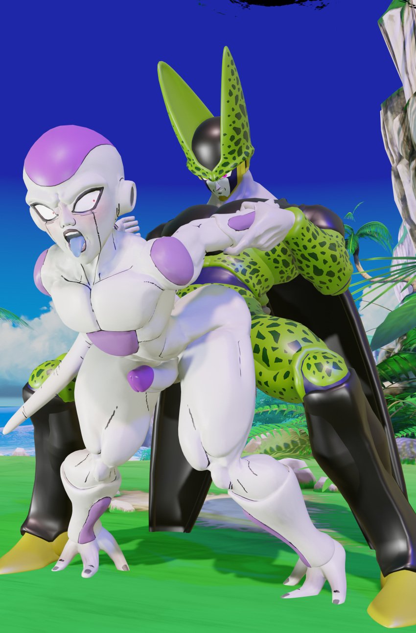 3d 3d_(artwork) anal_sex anthro_on_anthro anubeensfw big_ass cell_(dragon_ball) dragon_ball dragon_ball_z frieza fuckboy gay gay_sex humanoid humanoid_penis insects male_only muscular_male perfect_cell white_skin yaoi