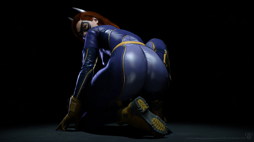 1girls 3d amanda_sparkle ass ass_focus batgirl batgirl_(gotham_knights) batman_(series) dc dc_comics female gotham_knights hero popa_3d_animations sfm solo source_filmmaker