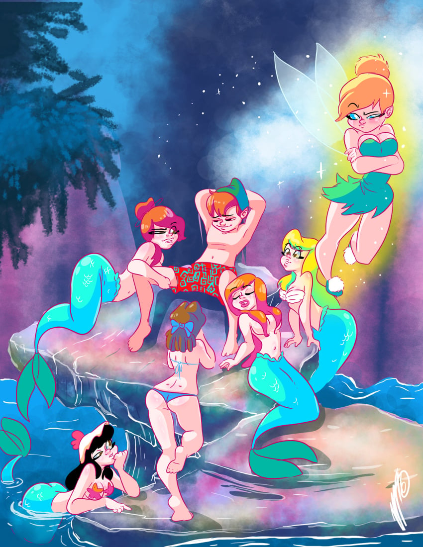 arika_(peter_pan) atlanteia chelan_(peter_pan) disney fairy female male mermaid peter_pan_(character) peter_pan_(disney) png sgtmadness signature tinker_bell visola wendy_darling