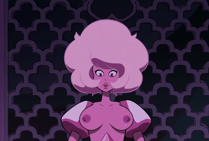 1girls accurate_art_style alien alien_girl boobs breasts cartoon_network diamond_authority edit female female_only gem_(species) medium_breasts megasharkfister nipples pink_diamond_(steven_universe) pink_hair pink_lips pink_lipstick pink_nipples pink_skin screenshot_edit solo solo_female steven_universe tits