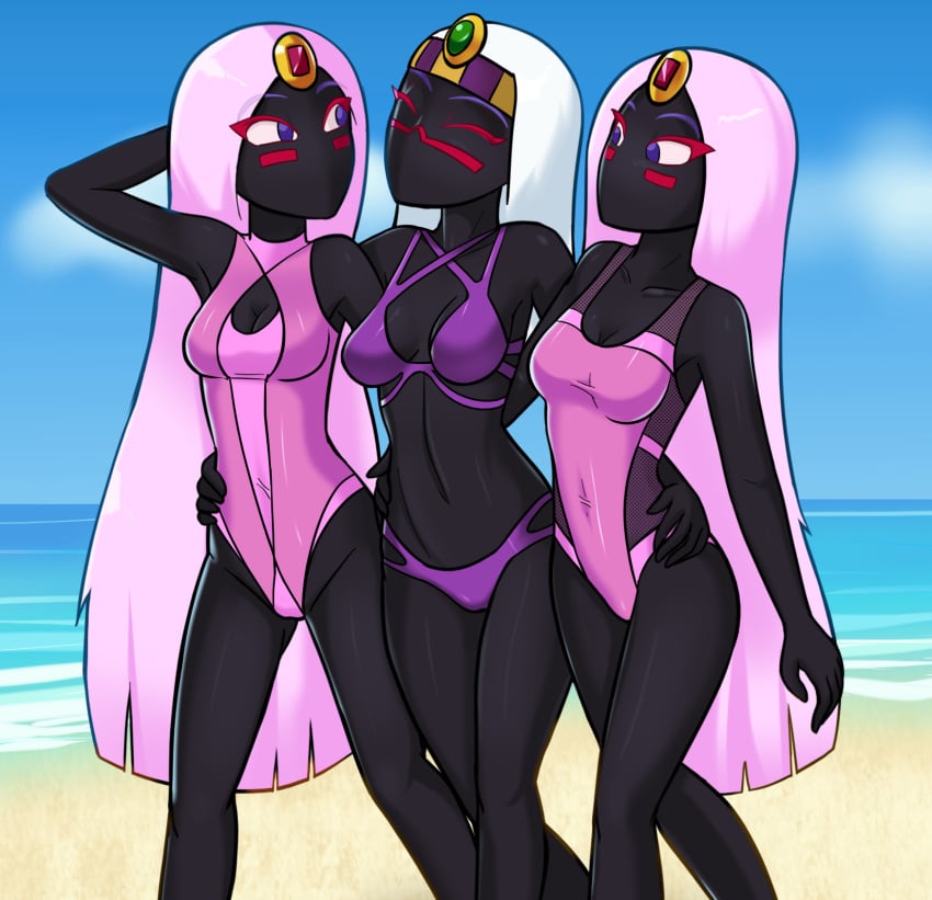 black_body clothing dark_skin duck_dodgers edit female handmaiden humanoid martian martian_handmaiden queen_tyr'ahnee relatedguy tagme white_hair