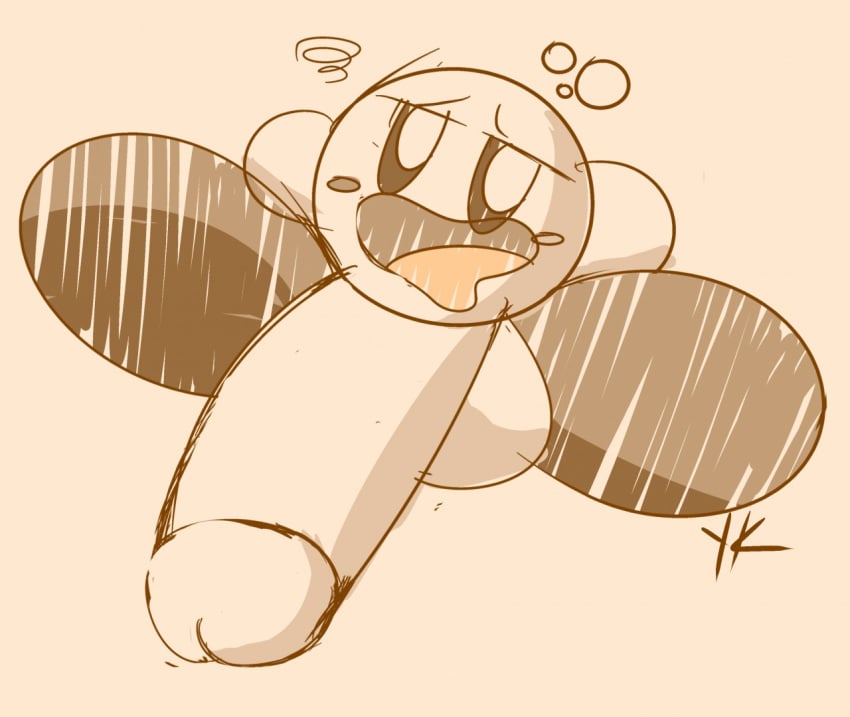 balls big_balls big_feet big_penis big_testicles blush cute cute_face feet huge_balls huge_cock huge_testicles kirby kirby_(series) male male_only nintendo penis smile smiling solo solo_male testicles yungknight