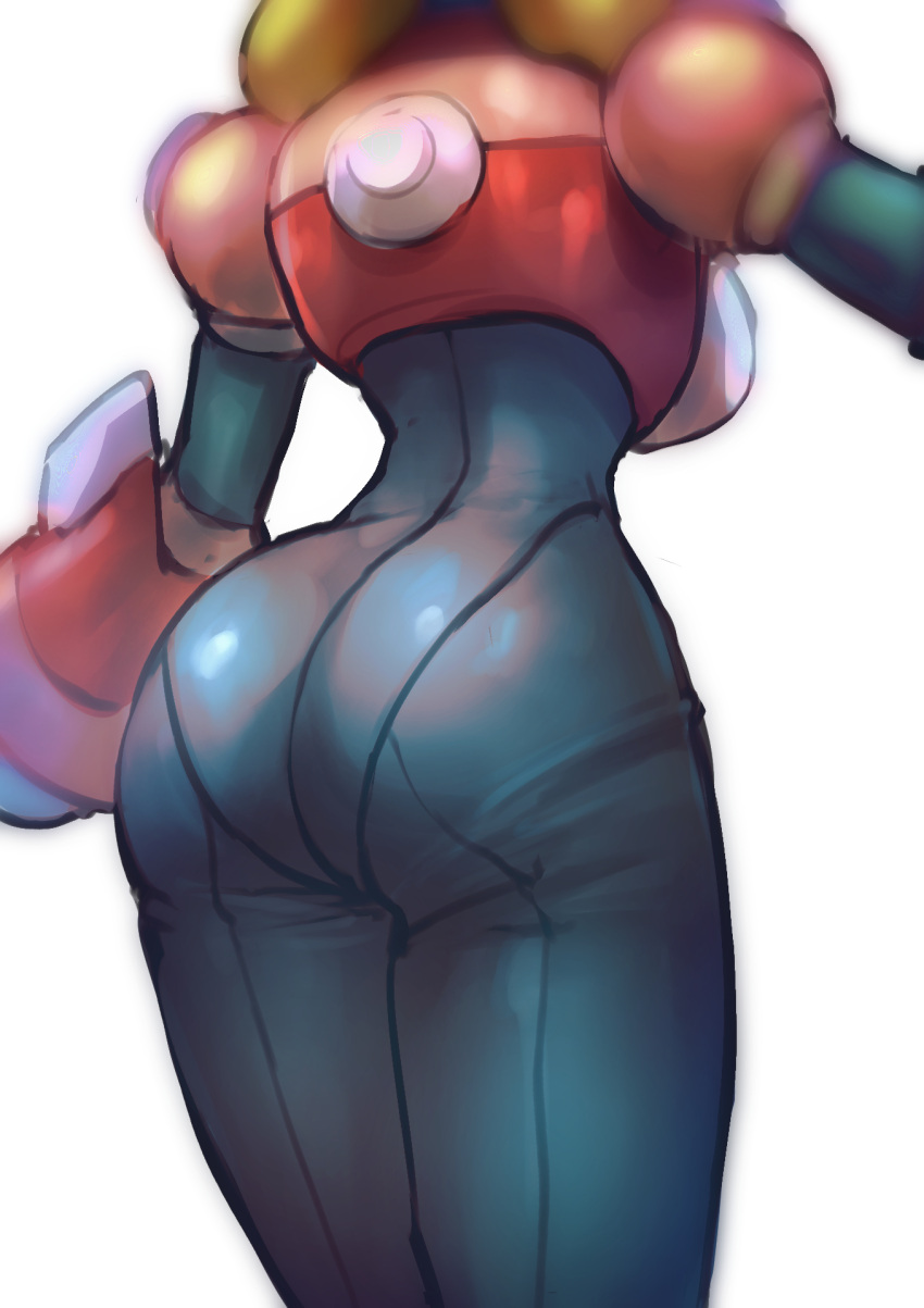 1girls absurd_res alia android armor ass ass_focus back back_view blonde_hair bodysuit breasts capcom clothed dgrp mega_man mega_man_x rockman rockman_x sideboob