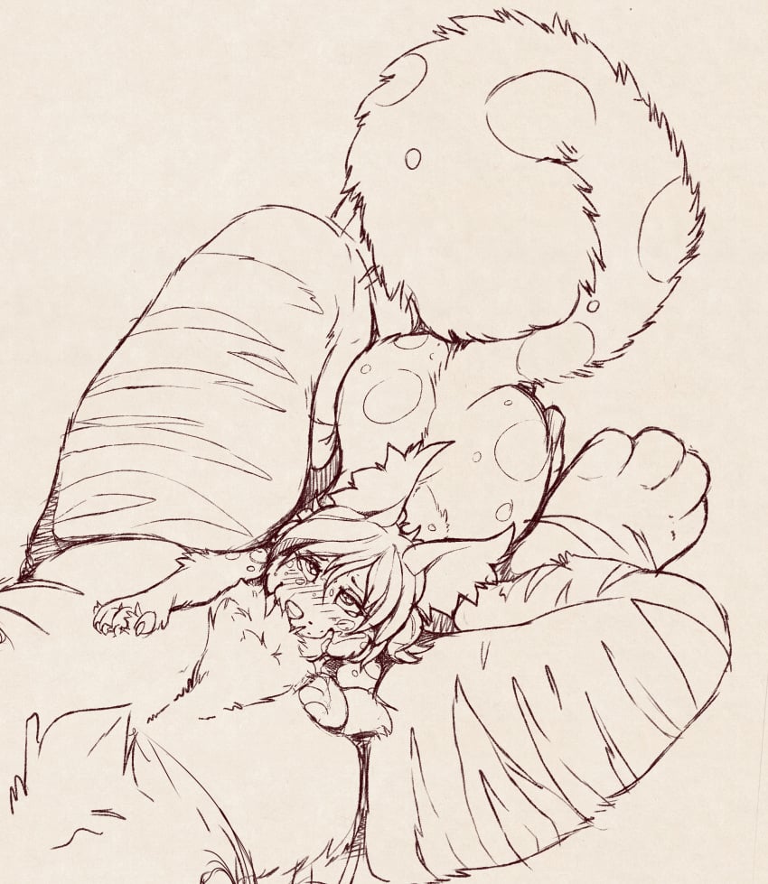 2020 absurd_res anthro antiroo black_and_white blush claws deep_throat digital_drawing_(artwork) digital_media_(artwork) duo felid fellatio female female_penetrated first_person_view fur hair hi_res male male/female male_penetrating male_penetrating_female mammal monochrome nude oral oral_penetration pantherine paws penetration penile pov_blowjob rodent sciurid sex siber squiroo tiger tree_squirrel