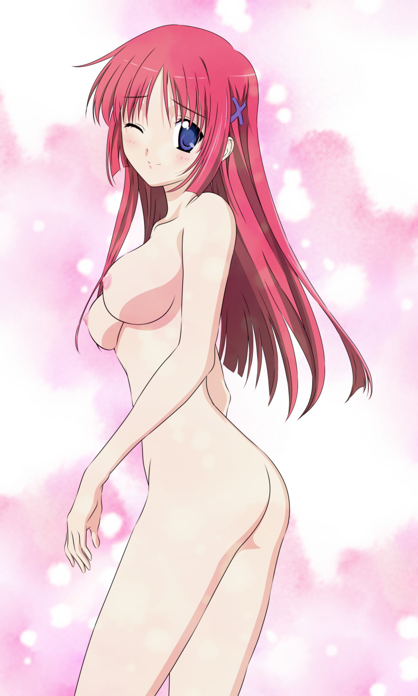 ass da_capo da_capo_(series) female female_only naked nipples shirakawa_kotori vector_trace