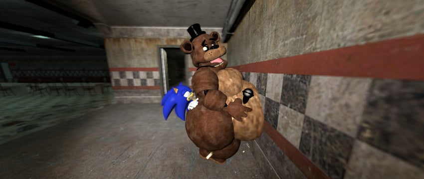 2boys 3d 3d_(artwork) 3d_model 3d_render ahe_gao ahegao_face big_belly big_butt big_moobs crossed_eyes cum cumflated_belly cumflation cumming cumming_together five_nights_at_freddy&#039;s freddy_(fnaf) freddy_fazbear gay male male_only man_tits plump_ass render sonic_(series) sonic_the_hedgehog sonic_the_hedgehog_(series) yaoi