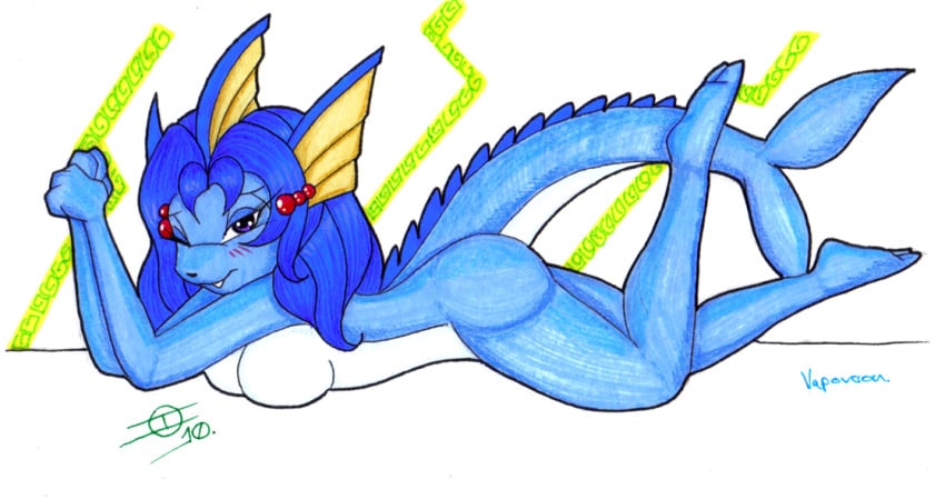 2010 anthro eeveelution female ivanks nintendo pokémon_(species) pokemon pokemon_(species) pokemon_transformation tail transformation vaporeon violet