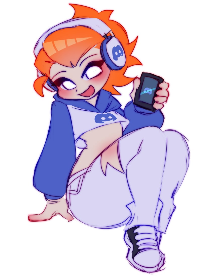 1boy 1boys big_thighs blue_hood blush blushing_male boy brookenwingz cellphone child_bearing_hips clothed clothes clothing crop_top crop_top_hoodie discord discord_(app) eyelashes femboy feminine_male fnf friday_night_funkin ginger ginger_hair girly goddess_wingz headphones headphones_around_neck hisangelicvoice hoodie human light-skinned_male light_skin male midriff navel newgrounds nnenyov orange_hair phone phone_screen pico's_school pico_(newgrounds) ripped_clothing ripped_jeans ripped_pants runningawayaya solo source_deleted stomach symbol_on_clothing thick_eyelashes thick_thighs torn_clothes torn_clothing torn_jeans torn_legwear white_background white_clothes white_clothing white_crop_top white_eyes white_hoodie white_pupils wide_hips widow's_peak