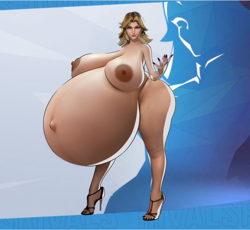 accurate_art_style belly belly_button blonde_female blonde_hair blonde_hair_female female female_only huge_ass huge_boobs huge_breasts huge_nipples invisible_woman invisible_woman_(marvel_rivals) marvel marvel_rivals massive_ass massive_belly massive_breasts massive_butt massive_thighs massive_tits nipples nude_female octuple_pregnancy overdue pregnant pregnant_belly pregnant_female pregnant_with_multiples sue_richards sue_storm