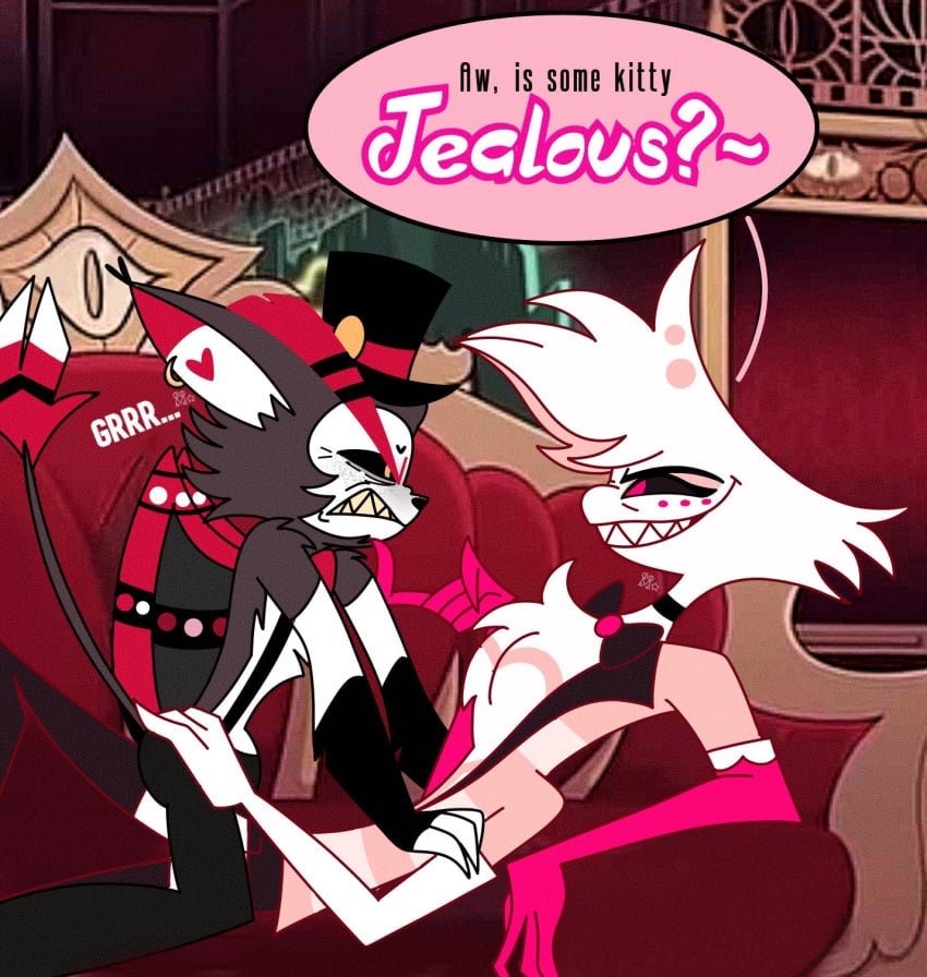 angel_dust_(hazbin_hotel) husk_(hazbin_hotel) tagme