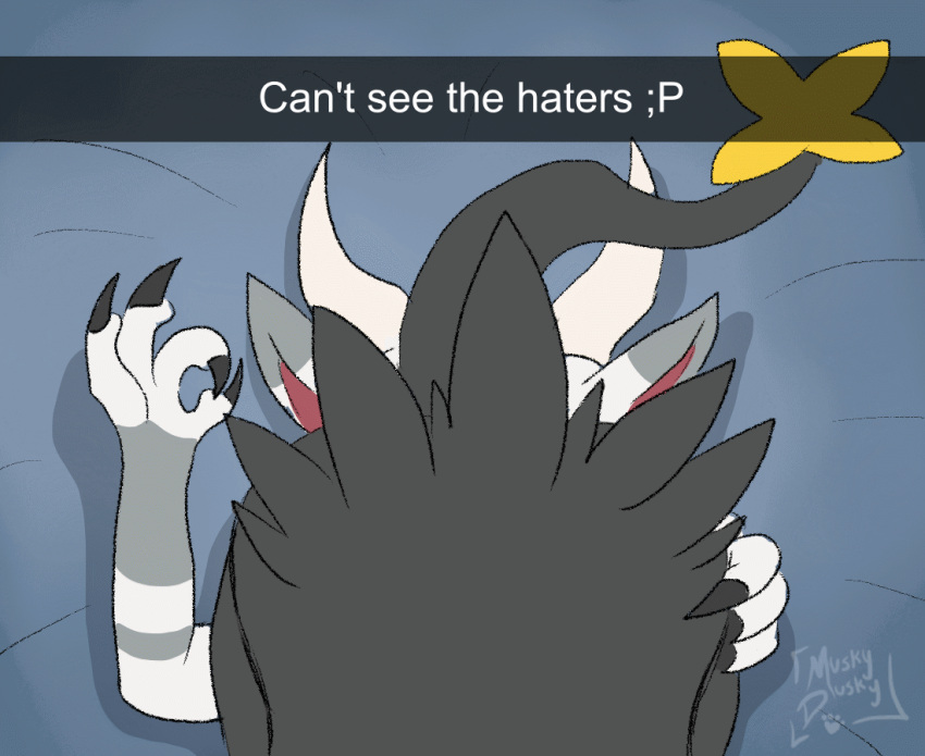 ambiguous_gender animated anthro anthro_on_feral ass big_butt dragon duo facesitting feral fur furred_dragon gesture interspecies iridius luxray meme muskydusky nintendo ok_sign pokémon_(species) pokemon pokemon_(species) pokephilia short_playtime snapchat text text_box these_aren't_my_glasses video_games zoophilia