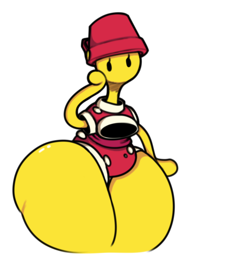 anthro bucket dewbber female huge_thighs mob_face nintendo pokémon_(species) pokemon pokemon_focus shuckle thick_thighs video_games wide_hips