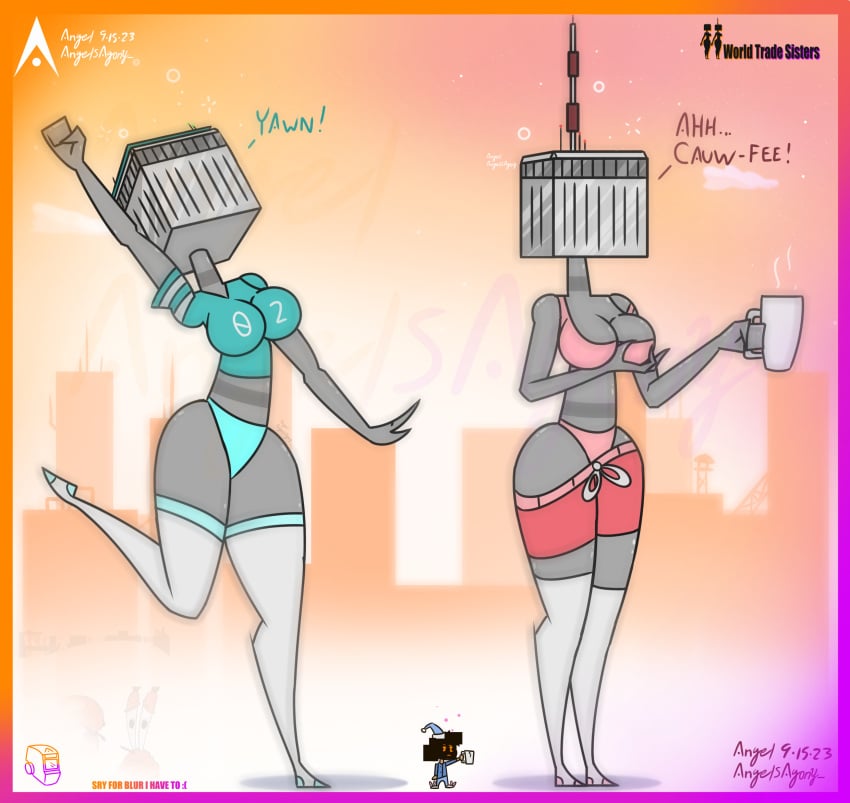 9/11 agonywelds angelsagony anthro ass breasts building buildings controversial controversy deki female never_forget offensive smaller_male taller_girl tenna thick_ass thick_thighs thighs twin_towers wide_hips worldtradesisters