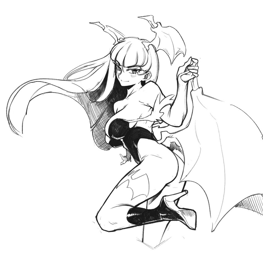 aeyga clothing darkstalkers demxxx drawn large_breasts morrigan_aensland succubus