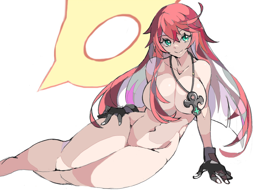 1girls 2021 big_breasts busty enpe female female_only green_eyes guilty_gear jack-o'_valentine looking_at_viewer nude nude_female red_hair solo solo_female tagme thick thick_thighs