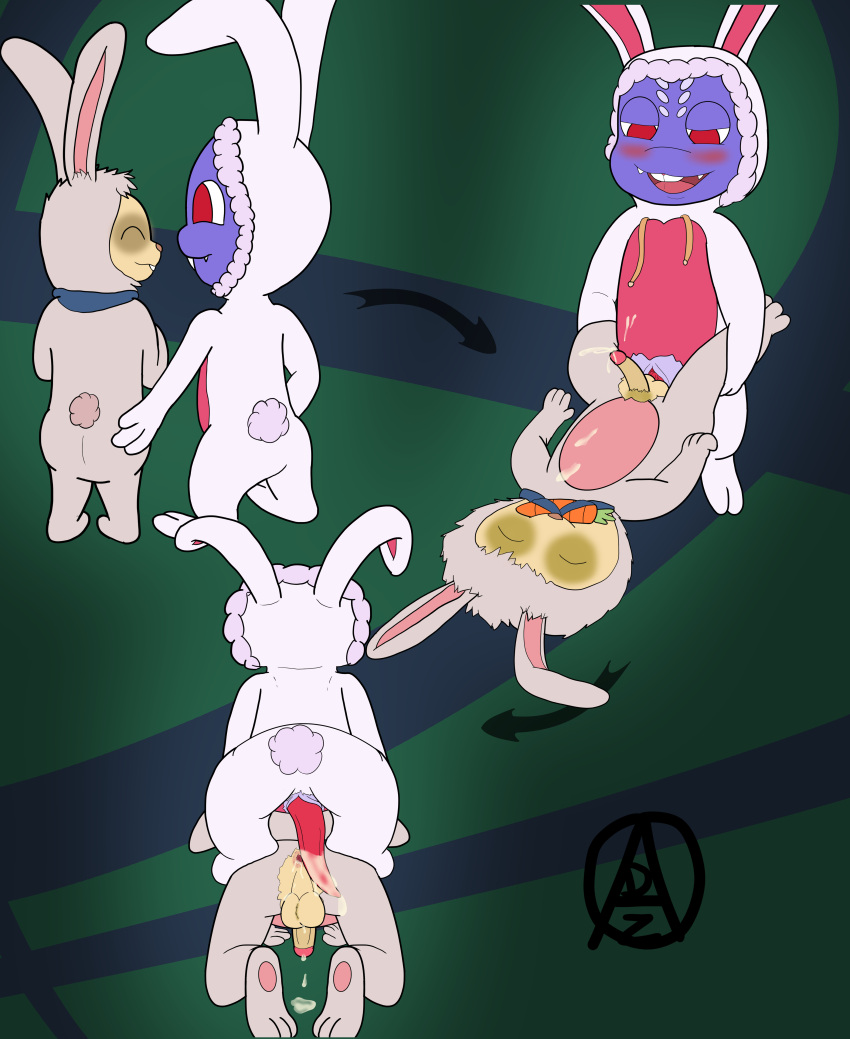 absurd_res adozthechipmunk anal anal_sex animal_genitalia animal_penis ass backsack balls bodily_fluids butt_grab cetacean_penis closed_eyes clothing costume cottontail_fizz cottontail_series cottontail_teemo cum cum_inside cum_on_self duo ejaculation fizz_(lol) from_behind_position from_front_position genital_fluids genital_slit genitals hand_on_butt hands-free hi_res humanoid_genitalia humanoid_penis league_of_legends male male/male male_penetrated male_penetrating male_penetrating_male penetration penis perching_position reverse_wheelbarrow_position riot_games sex slit tapering_penis teemo torn_clothing video_games yordle