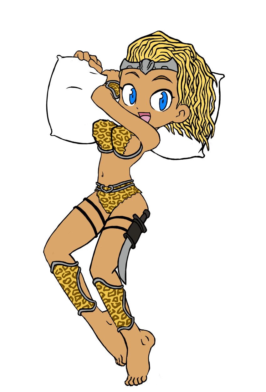 (original_artist_tbd) amazon amazonian blonde_hair female fur killer_instinct leopard_print maya_fallegeros sallyx tan tan_skin transparent_background tribal video_games warrior