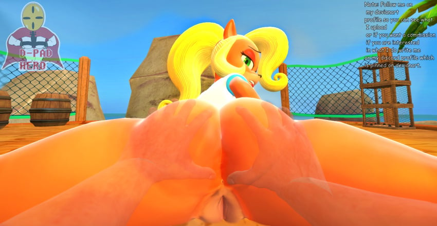 3d 3d_(artwork) anus anus_focus anus_peek ass ass_focus ass_grab big_ass big_butt coco_bandicoot crash_(series) crash_bandicoot_(series) female furry furry_ass furry_female furry_only long_hair looking_at_viewer looking_back pussy sfm source_filmmaker stretched_anus stretched_pussy stretching thick_ass thick_hips thick_legs thick_thighs vagina