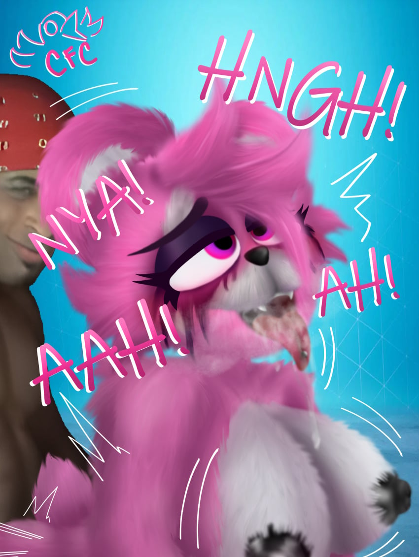 @colorful_crow ahe_gao anal bear big_ass big_breasts black_nipples crying cuddle_team_leader cum_in_pussy fortnite furry furry_only mammal meme oc onomatopoeia open_mouth original_character piercing pink_hair pink_skin ricardo_milos saliva saliva_trail simple_background text