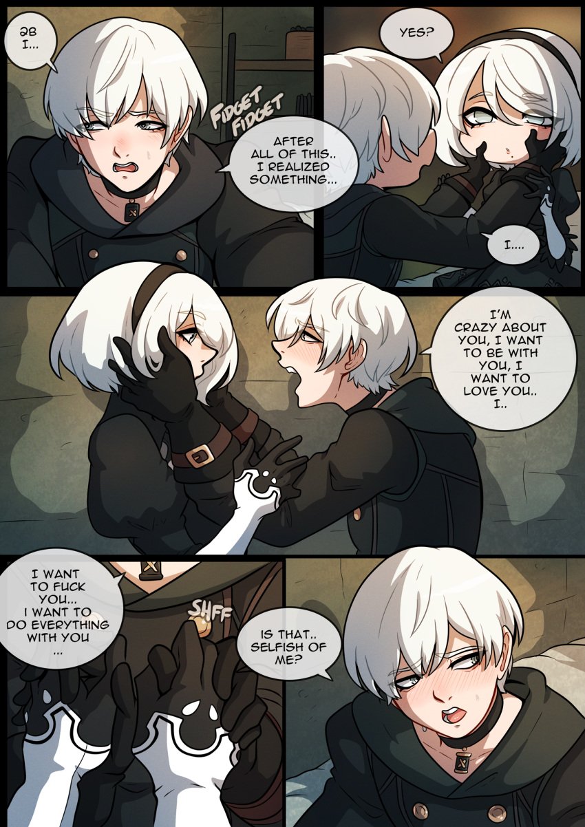 comic kinkymation nier nier:_automata nier_(series) tagme yorha_2b yorha_9s