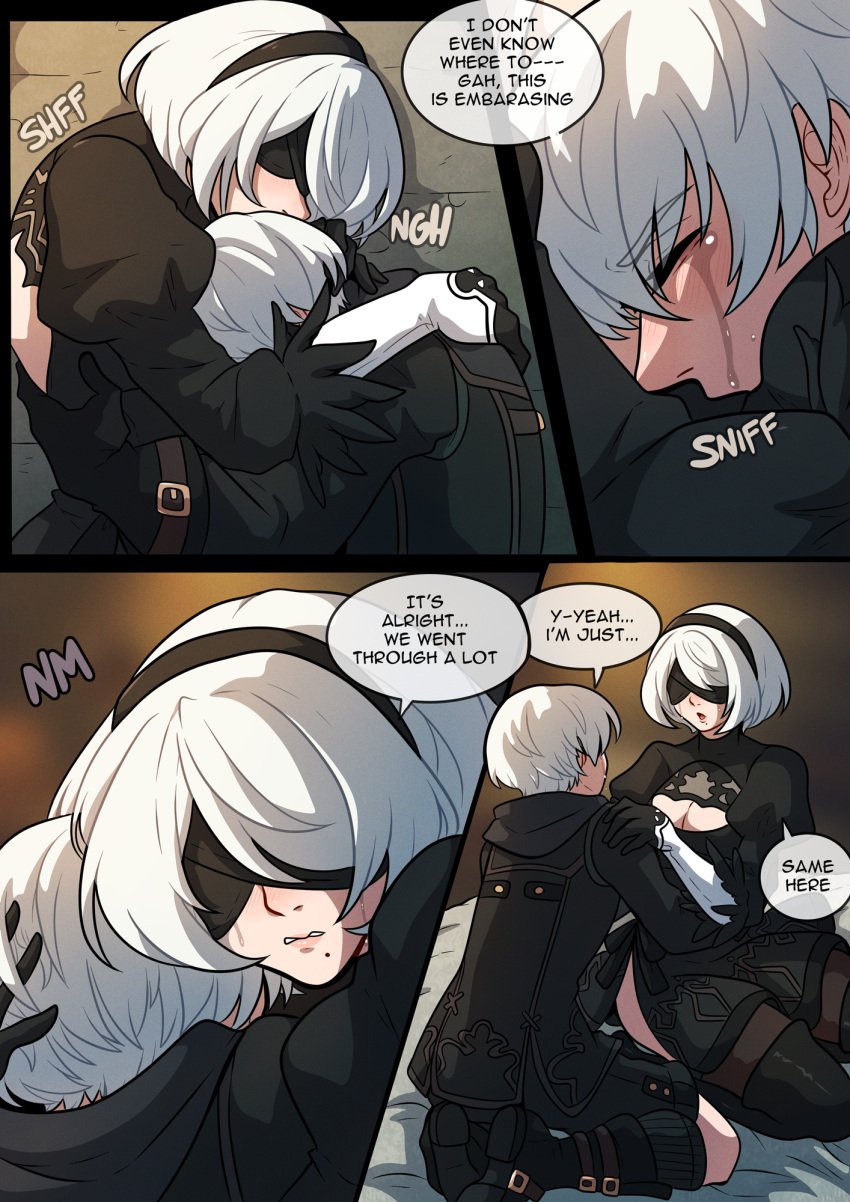 comic kinkymation nier nier:_automata nier_(series) tagme yorha_2b yorha_9s