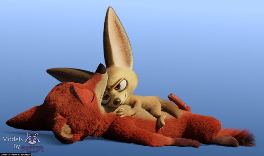 3d absurd_res animal_genitalia animal_penis anthro big_ears black_nose blender_(artwork) blue_background canid canine canine_genitalia canine_penis claws closed_eyes digital_media_(artwork) disney english_text erection feet fennec_fox finnick finnick_(zootopia) fluffy fluffy_tail fox fur genitals gloves_(marking) gradient_background hi_res hug huge_ears knot laying_on_top low-angle_view lying male male/male mammal markings nick_wilde nude on_back orange_eyes penis pink_penis red_body red_fox red_fur rockyrcoon simple_background size_difference sleeping smile solo tail tan_body tan_fur text true_fox underbelly watermark zootopia