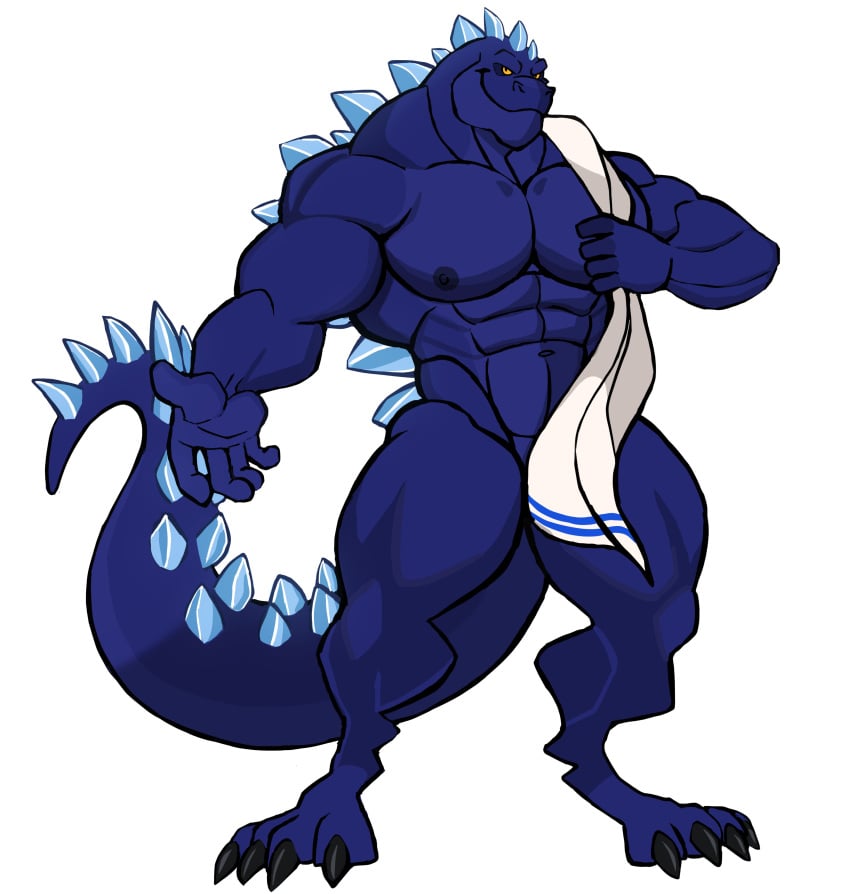 anthro balls bara barazoku darknaigart male male_only muscles muscular nude penis scalie solo solo_male tail