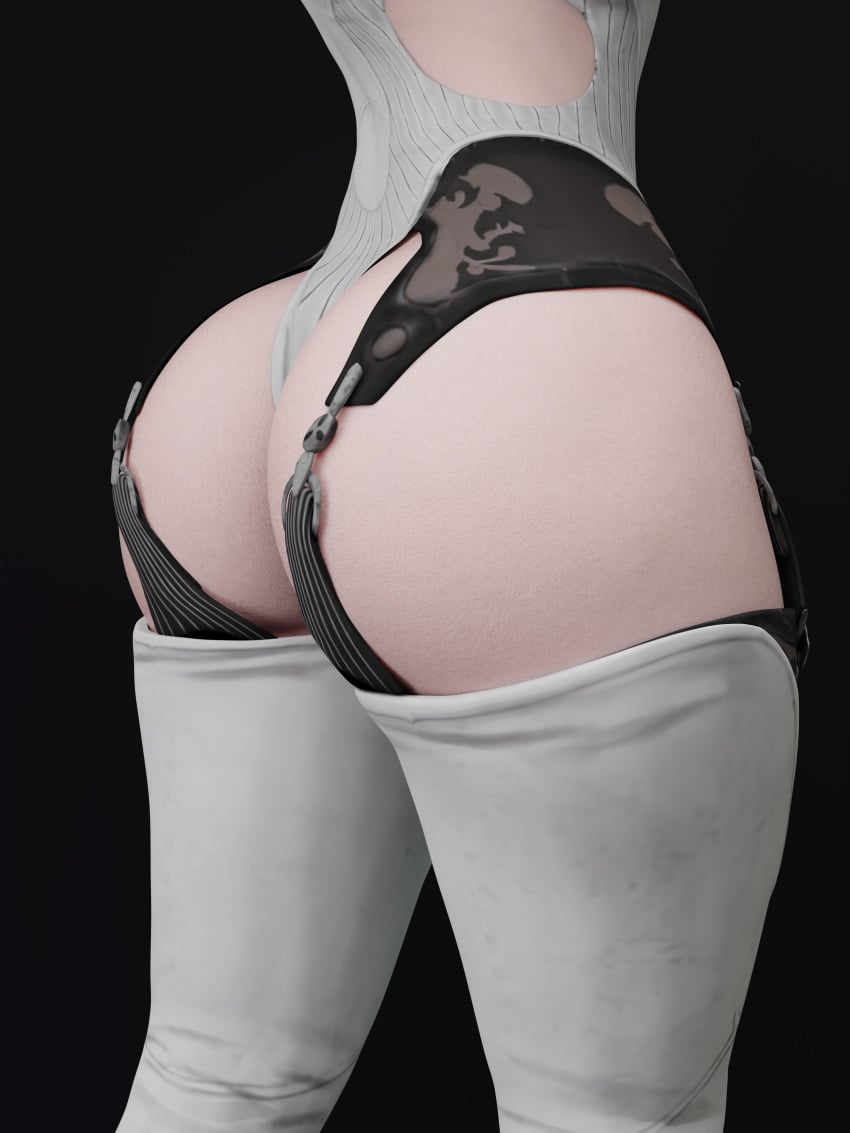 3d ass_focus big_ass blender butt_focus cpt-flapjack huge_ass keyd10iori lieutenant_flapjack nier_reincarnation thick_ass voluptuous_female yorha_10h