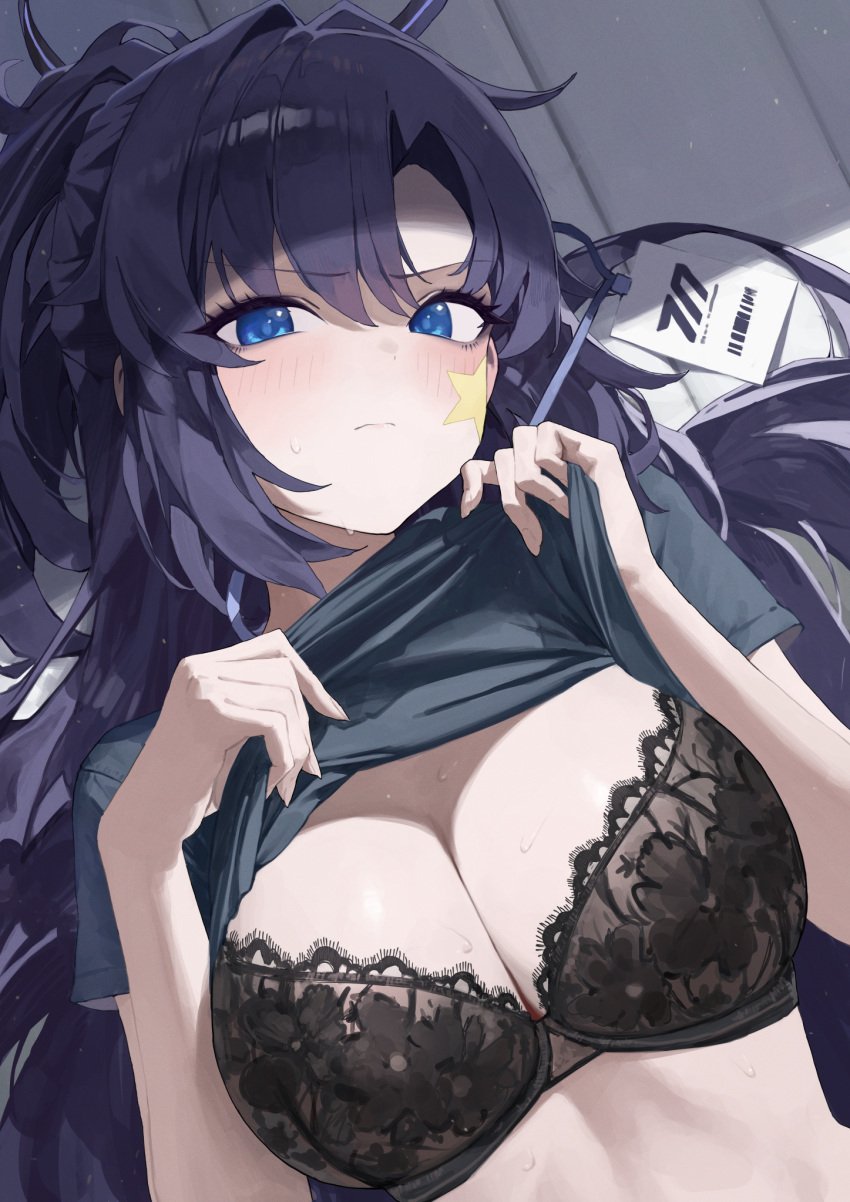 1girls absurd_res absurdres bare_belly bare_chest bare_hands bare_midriff bare_skin belly black_bra black_halo black_shirt black_topwear black_underwear blue_archive blue_eyes blue_eyes_female blush blush_face blush_lines blushed_face blushing_at_viewer blushing_face blushing_female bra breasts busty busty_female busty_girl busty_teen cleavage collarbone dot_nose embarrassed embarrassed_exposed_female embarrassed_female exposed_belly exposed_chest exposed_midriff exposed_skin exposing exposing_breasts exposing_chest exposing_self eyebrows_visible_through_hair fair_skin female female_focus female_only fingernails fingers frilled_bra frilled_underwear frown frown_eyebrows frowning frowning_at_viewer hair_between_eyes halo head_tilt high_resolution high_school_student highres ki-16 lace-trimmed_bra lace_bra lace_underwear laced_bra laced_underwear large_breasts laying_down laying_on_back laying_on_floor laying_on_ground lean_body lean_figure light-skined_female light-skinned light-skinned_female light_skin light_skin_female light_skinned light_skinned_female lips long_hair looking_at_viewer lying lying_down lying_on_back lying_on_floor lying_on_ground midriff narrow_waist on_back pale pale-skinned_female pale_skin pale_skinned_female parted_bangs ponytail purple_eyebrows purple_hair purple_hair_female school_girl shirt shirt_aside shirt_lift shoulders sidelocks simple_background slender_body slender_waist slim_girl slim_waist smooth_skin solo teen_girl teenage_girl teenager thin_waist tilted_head topwear topwear_aside topwear_lift underboob underwear upper_body wavy_hair white-skinned_female white_background white_skin white_skinned_female yuuka_(blue_archive) yuuka_(track)_(blue_archive)