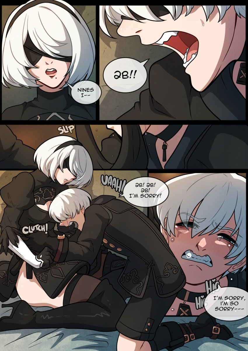 comic kinkymation nier nier:_automata nier_(series) tagme yorha_2b yorha_9s