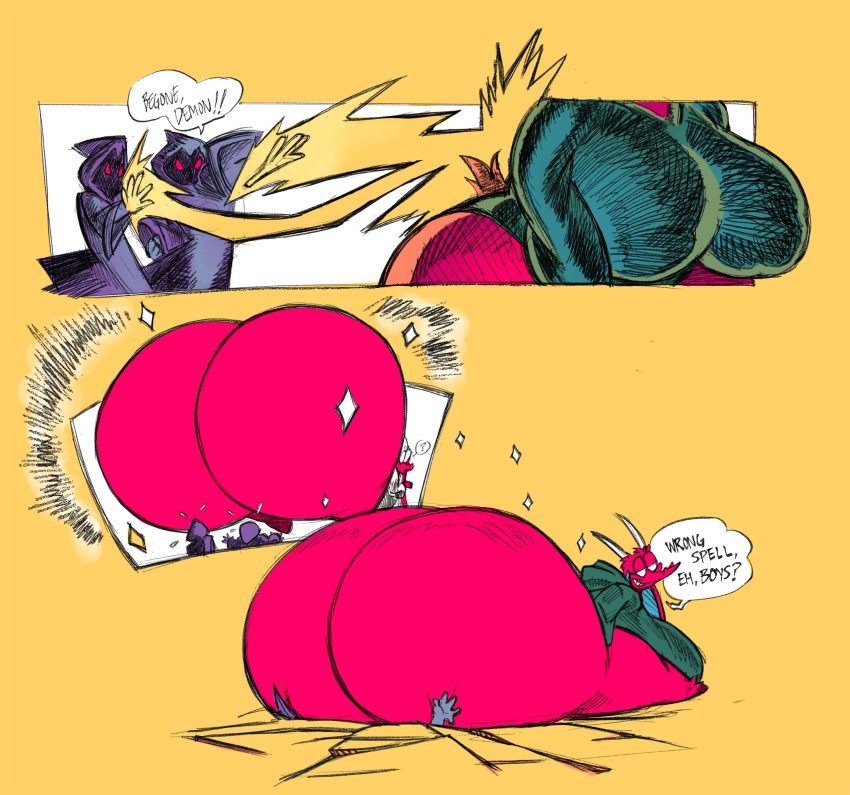 ? anthro ass ass_expansion ass_squish belfast_(nondelismell) big_ass big_breasts big_butt blouse bovid breasts butt butt_crush butt_expansion butt_squish caprine caprine_demon clothing crush demon demon_girl enormous_ass enormous_butt expansion female giant_ass gigantic_ass gigantic_butt goat goat_demon huge_ass huge_breasts huge_butt hyper hyper_ass hyper_butt large_ass large_butt mammal massive_ass massive_butt nondelismell red_body squish