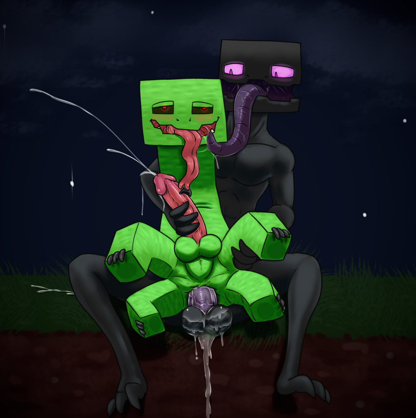 2021 big_balls big_penis creeper cum cum_in_ass cum_inside cum_on_body cumshot deep_penetration enderman gay male male/male male_only male_penetrated male_penetrating male_pov minecraft nude nude_male tagme tongue tongue_out xankragoc yaoi