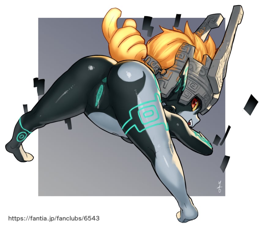 1girls anus anus_peek arm_tattoo ass big_ass big_butt black_skin colored_sclera colored_skin commentary edit female glowing_tattoo helmet jack-o_pose kawakami_rokkaku leg_tattoo long_hair long_pointy_ears looking_at_viewer looking_back midna multicolored multicolored_hair multicolored_skin nude orange_hair pixelkebab pointy_ears prehensile_hair presenting presenting_pussy pussy shortstack smile solo spread_legs tattoo the_legend_of_zelda the_legend_of_zelda:_twilight_princess thighs third-party_edit top-down_bottom-up twilight_princess two-tone_skin white_skin yellow_sclera