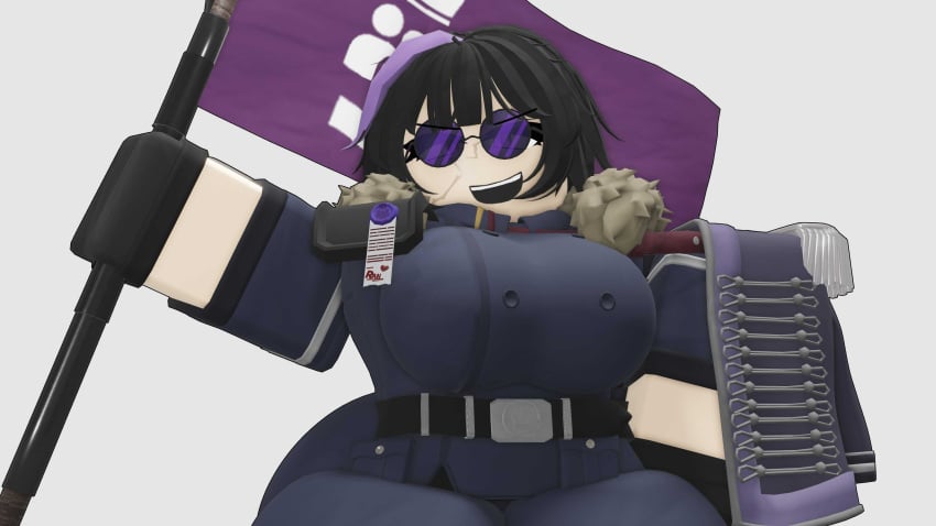 1girls 3d ass breasts caffinatedbuns clothing grave/digger lancer_(grave/digger) roblox roblox_game robloxian royal_nation_(grave/digger) source_request tagme thighs