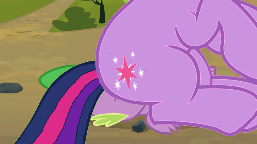 ass dragon facesitting female horse my_little_pony smooth_skin spike_(mlp) twilight_sparkle_(mlp)