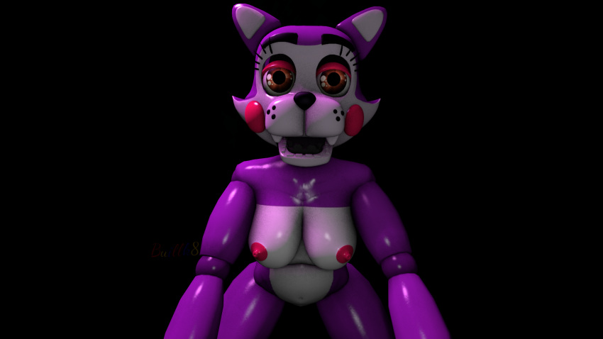 1girls 3d buillk8 cindy_(fnac) cute fazbear_fanverse feline five_nights_at_candy's five_nights_at_freddy's nude pussy solo