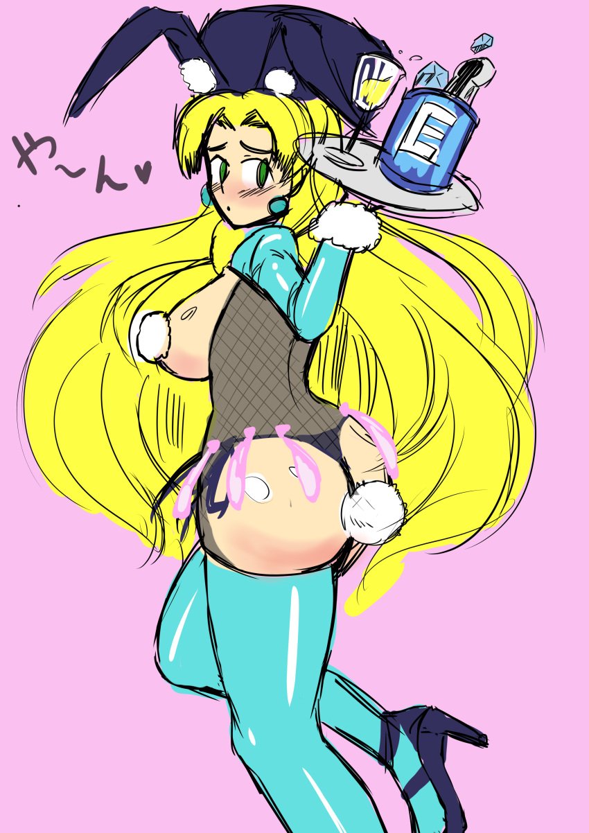 1girls big_ass big_breasts bunnysuit female kalinka_cossack kyle-v2 mega_man mega_man(classic) mega_man_xover tagme