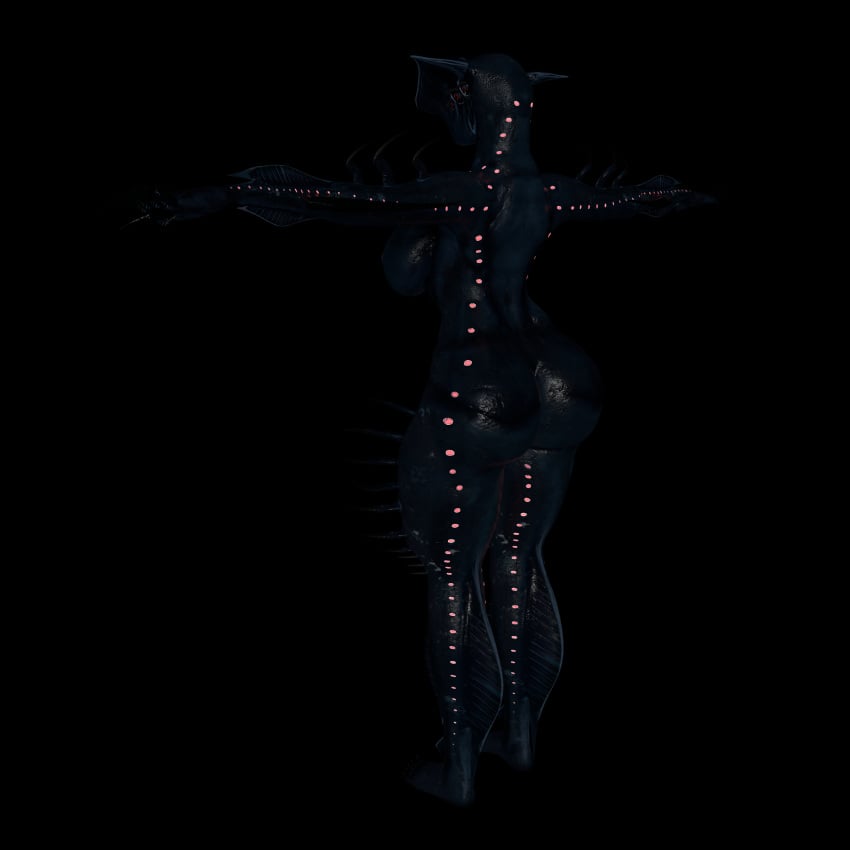 3d alien big_breasts blender female leviathan model shadow_leviathan_(subnautica) subnautica thick_thighs