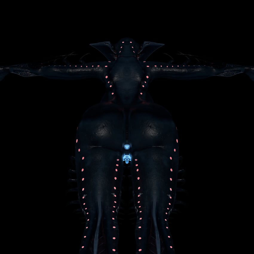 3d alien big_breasts blender female leviathan model shadow_leviathan_(subnautica) subnautica thick_thighs