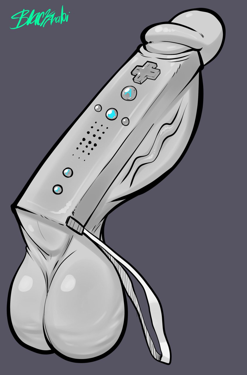 absurd_res ambiguous_gender blackarabi controller dildo family game_controller gaming hi_res humanoid nintendo nintendo_controller penis playing_videogame sex_toy solo video_games wii wiimote