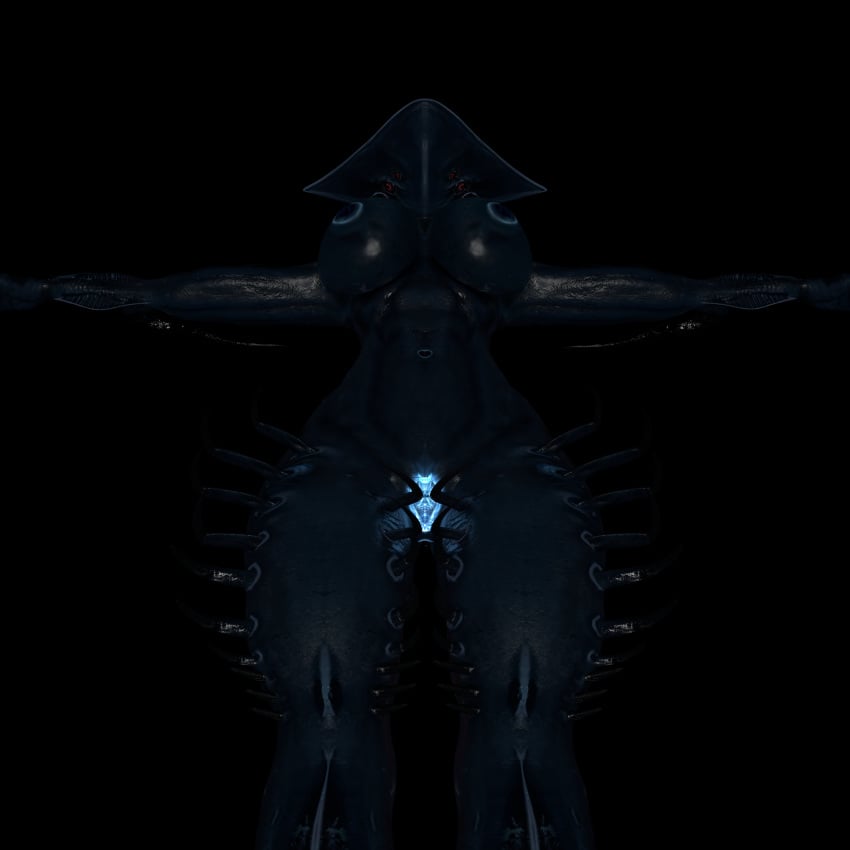 3d alien big_breasts blender female leviathan model shadow_leviathan_(subnautica) subnautica thick_thighs