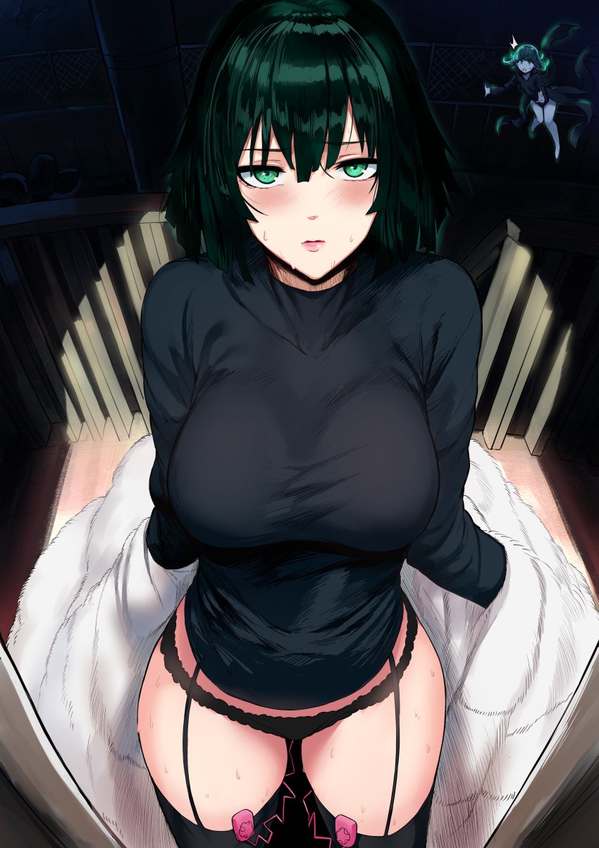 /// 2girls aura bangs bare_legs black_dress black_legwear black_panties black_shirt black_underwear blunt_ends blush breasts closed_mouth clothed_female clothing coat coat_removed cowboy_shot curly_hair dark_green_hair dress female female_only fence flipped_hair floating frown fubuki_(one-punch_man) full_body fur_coat garter_straps green_eyes green_hair hair_between_eyes hews_hack high_resolution hips invitation large_breasts large_filesize legs light lingerie lips long_sleeves looking_at_another looking_at_viewer looking_up multiple_girls night notice_lines off_shoulder one-punch_man outdoors paid_reward panties panties_under_garter_belt pantsu parted_lips patreon_reward pov pov_doorway presenting presenting_self sex_toy sex_toy_under_clothes shiny shiny_hair shirt short_hair siblings sisters slq solo_focus stockings surprised sweat sweater tatsumaki taut_clothes thighhighs thighs tire underwear very_high_resolution vibrator vibrator_cord vibrator_in_thighhighs