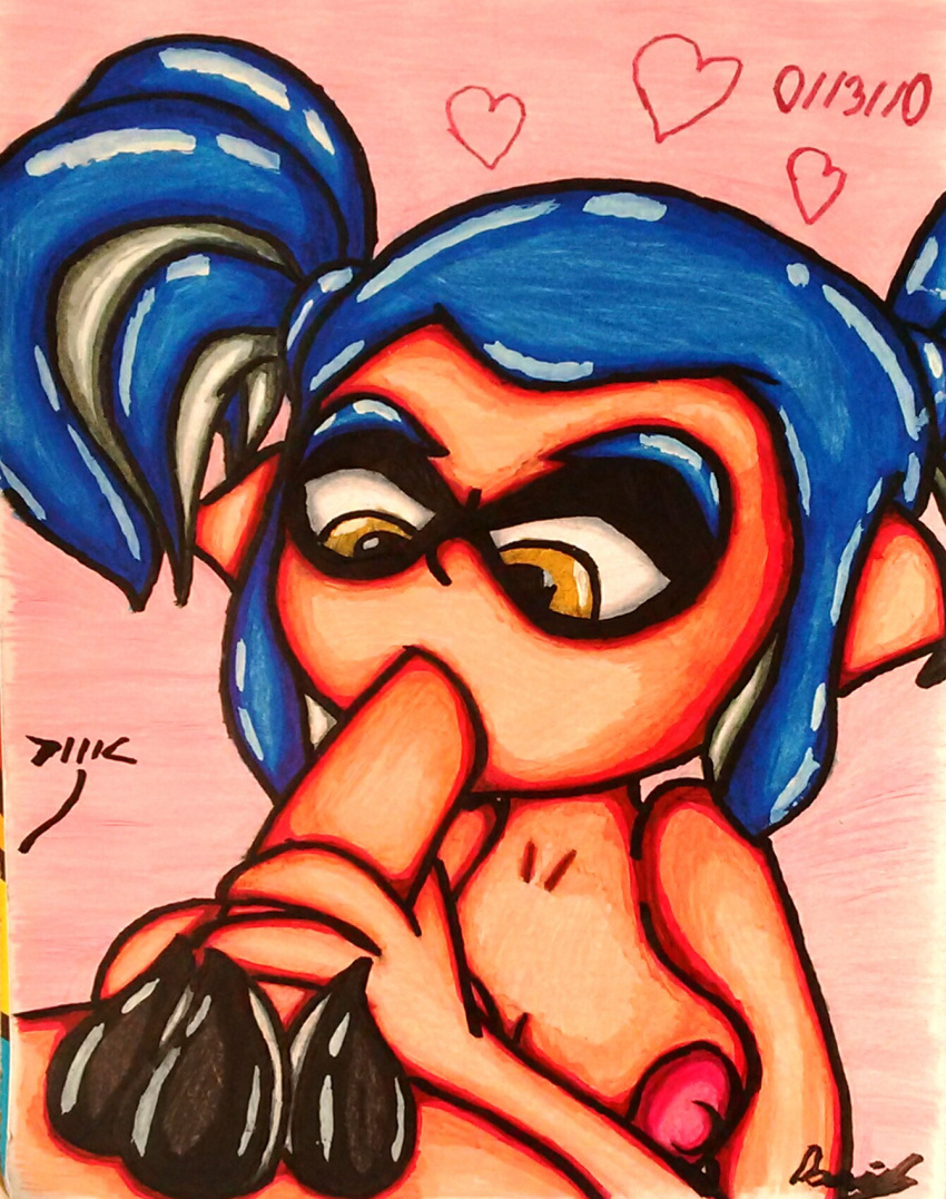 inkling inkling_girl nintendo oral oral_sex sanchezesb splatoon ugly ugly_female ugly_woman